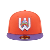 Casquette ajustée 59FIFTY pour homme New Era Orange Wichita Wind Surge Theme Nights