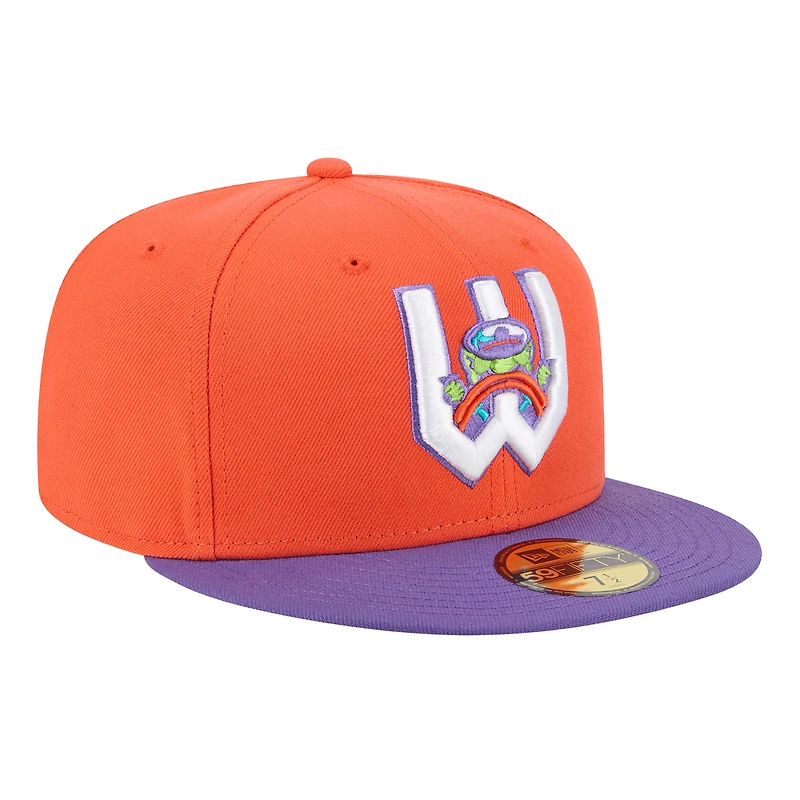 Casquette ajustée 59FIFTY pour homme New Era Orange Wichita Wind Surge Theme Nights
