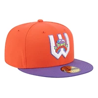 Casquette ajustée 59FIFTY pour homme New Era Orange Wichita Wind Surge Theme Nights
