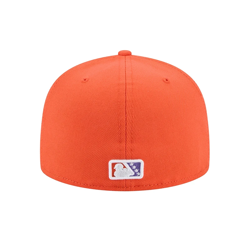 Casquette ajustée 59FIFTY pour homme New Era Orange Wichita Wind Surge Theme Nights