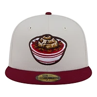 Casquette ajustée New Era 59FIFTY pour homme, beige/rouge foncé, Wichita Wind Surge Minor League Theme Nights