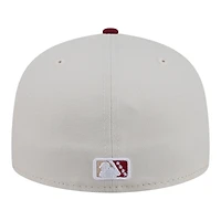 Casquette ajustée New Era 59FIFTY pour homme, beige/rouge foncé, Wichita Wind Surge Minor League Theme Nights