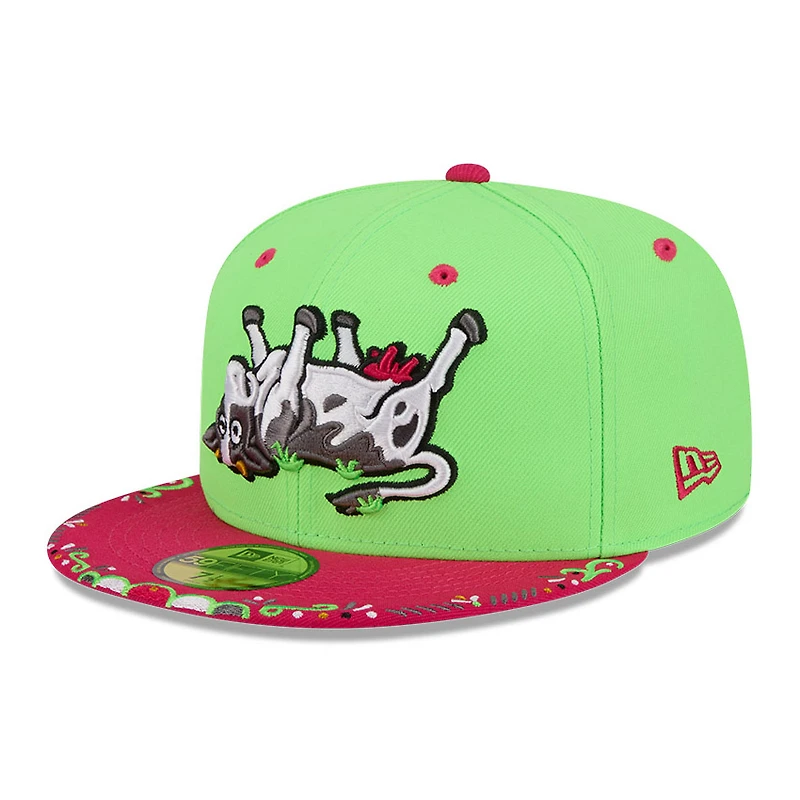 Casquette ajustée New Era Wichita Wind Surge 2026 Copa De La Diversion 59FIFTY pour homme, verte et rouge