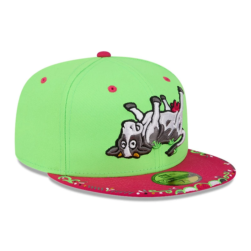 Casquette ajustée New Era Wichita Wind Surge 2026 Copa De La Diversion 59FIFTY pour homme, verte et rouge