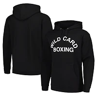 Sweat à capuche Black Wild Card Boxing Old School Logo
