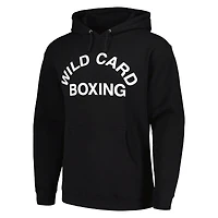 Black Wild Card Boxing Old School Logo Pullover Hoodie