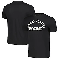 T-shirt Black Wild Card Boxing Old School Logo Tri-Blend