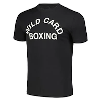T-shirt Black Wild Card Boxing Old School Logo Tri-Blend