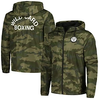 Camo Wild Card Boxing Old School 1995 Logo Full-Zip Windbreaker Jacket