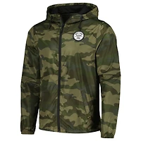Camo Wild Card Boxing Old School 1995 Logo Full-Zip Windbreaker Jacket