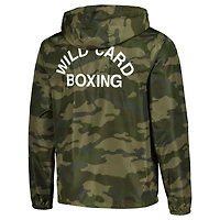 Camo Wild Card Boxing Old School 1995 Logo Full-Zip Windbreaker Jacket