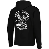 Sweat à capuche zippé noir Wild Card Boxing