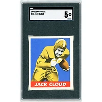 Jack Cloud William & Mary Tribe 1948 Leaf Gum Co. #66 SGC Authenticated 5 Card