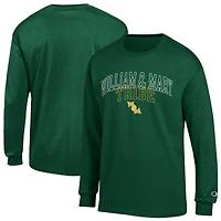 Men's Champion  Green William & Mary Tribe Team Long-Sleeve T-Shirt