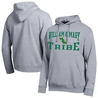 Men's Champion  Heather Gray William & Mary Tribe Team Hoodie