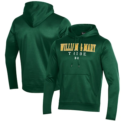 Sweat à capuche en polaire Performance Under Armour vert William & Mary Tribe pour homme