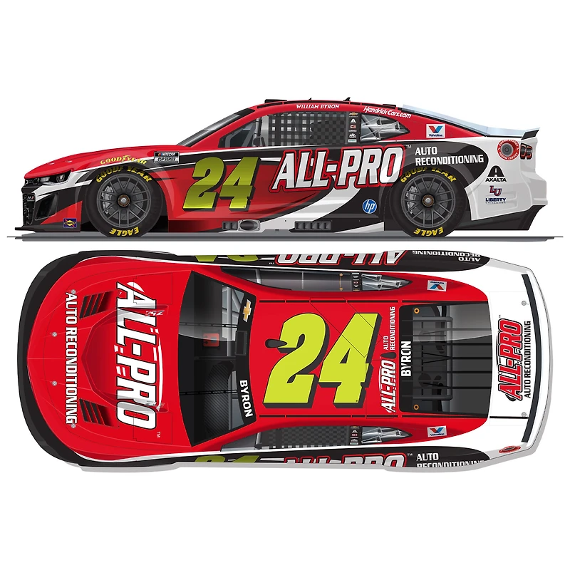 Action Racing William Byron 2026 #24 ALL-PRO 1:64 Chevrolet Camaro ZL1 moulée sous pression, peinture standard