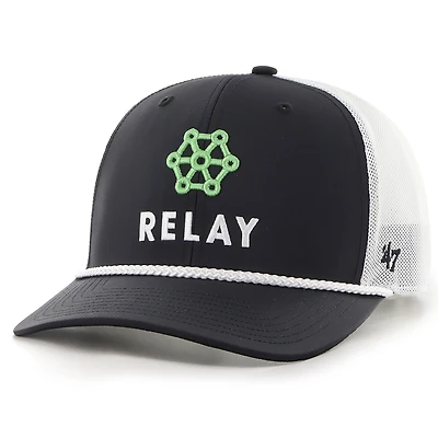 Casquette réglable noire William Byron Relay Refuel Trucker '47 pour hommes