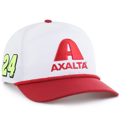 Casquette ajustable William Byron brrr° Axalta Rope Hitch pour homme, modèle 1947, blanc/rouge