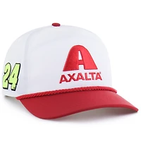 Casquette ajustable William Byron brrr° Axalta Rope Hitch pour homme, modèle 1947, blanc/rouge
