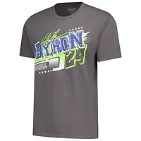 Men's Classic Ink Charcoal William Byron 2-Spot T-Shirt