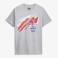 T-shirt William Byron Liberty gris chiné classique pour homme