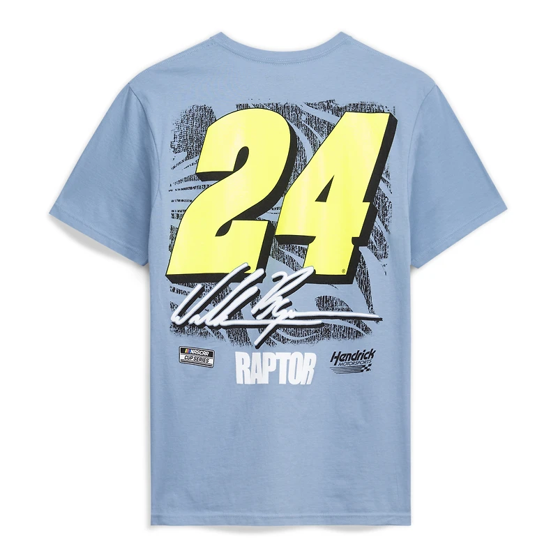 T-shirt William Byron Raptor bleu poudre classique pour homme