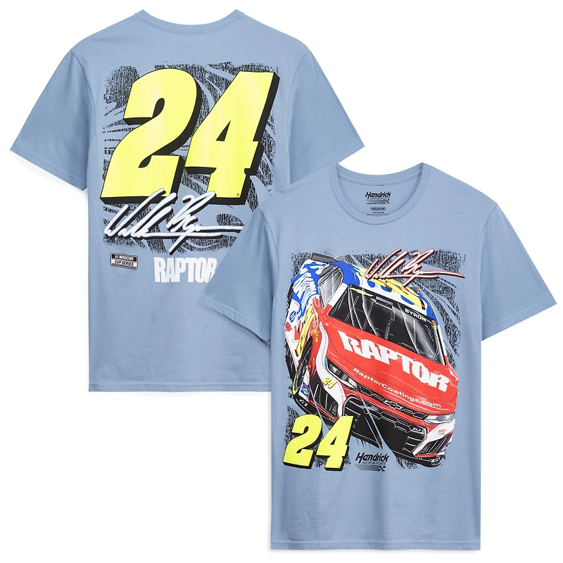T-shirt William Byron Raptor bleu poudre classique pour homme