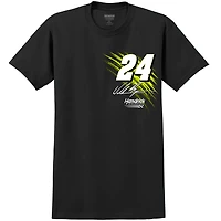T-shirt noir pour homme de la collection Hendrick Motorsports Team avec voiture William Byron