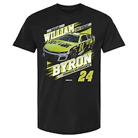 T-shirt noir pour homme de la collection Hendrick Motorsports Team, voiture William Byron Raptor
