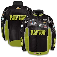 Veste d'uniforme en nylon à boutons-pression pour homme de la collection Hendrick Motorsports Team William Byron Raptor noire