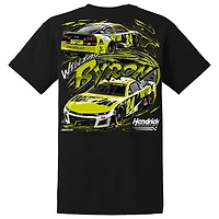 T-shirt noir William Byron Raptor pour homme, collection Hendrick Motorsports Team