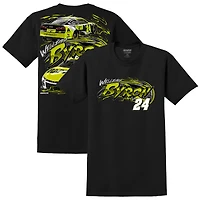 T-shirt noir William Byron Raptor pour homme, collection Hendrick Motorsports Team