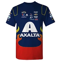 T-shirt bleu pour homme de la collection Hendrick Motorsports Team William Byron Axalta