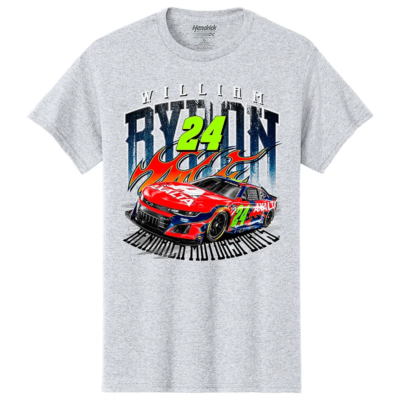 Men's Hendrick Motorsports Team Collection Heather Gray William Byron Axalta Car T-Shirt