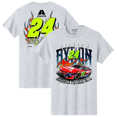 Men's Hendrick Motorsports Team Collection  Heather Gray William Byron Axalta Car T-Shirt