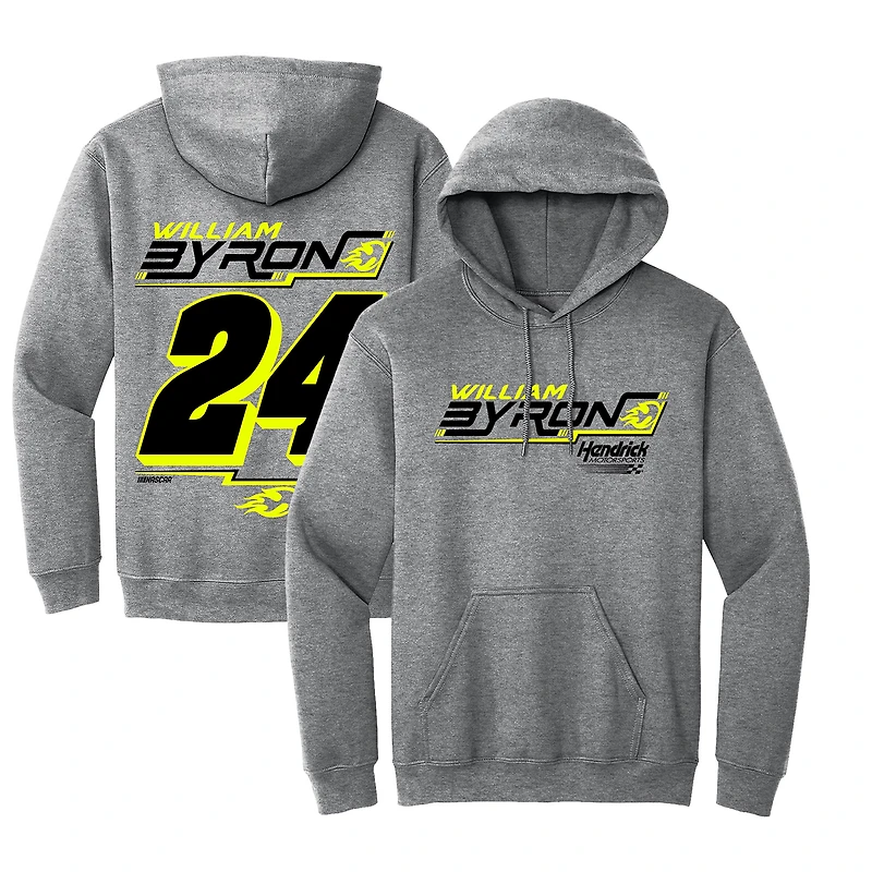 Sweat à capuche pour homme Hendrick Motorsports Team Collection Heather Grey William Byron Extreme