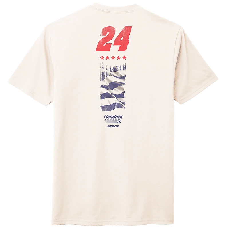 Men's Hendrick Motorsports Team Collection Natural William Byron Liberty University Car T-Shirt