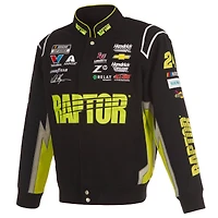 Men's JH Design Black William Byron Raptor Full-Snap Twill Uniform Jacket