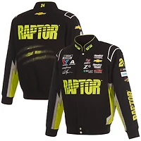 Men's JH Design Black William Byron Raptor Full-Snap Twill Uniform Jacket