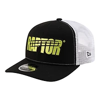 Men's New Era Black/White William Byron Raptor 9SEVENTY Stretch-Snap Trucker Hat