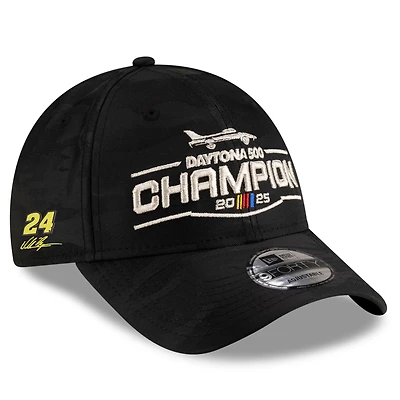 Casquette ajustable 9FORTY William Byron 2025 Daytona 500 pour homme New Era noire