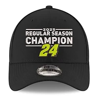 Men's New Era  Black William Byron 2025 NASCAR Cup Series Regular Season Champion 9FORTY Adjustable Hat