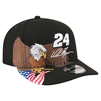 Casquette snapback New Era 9FIFTY noire pour homme