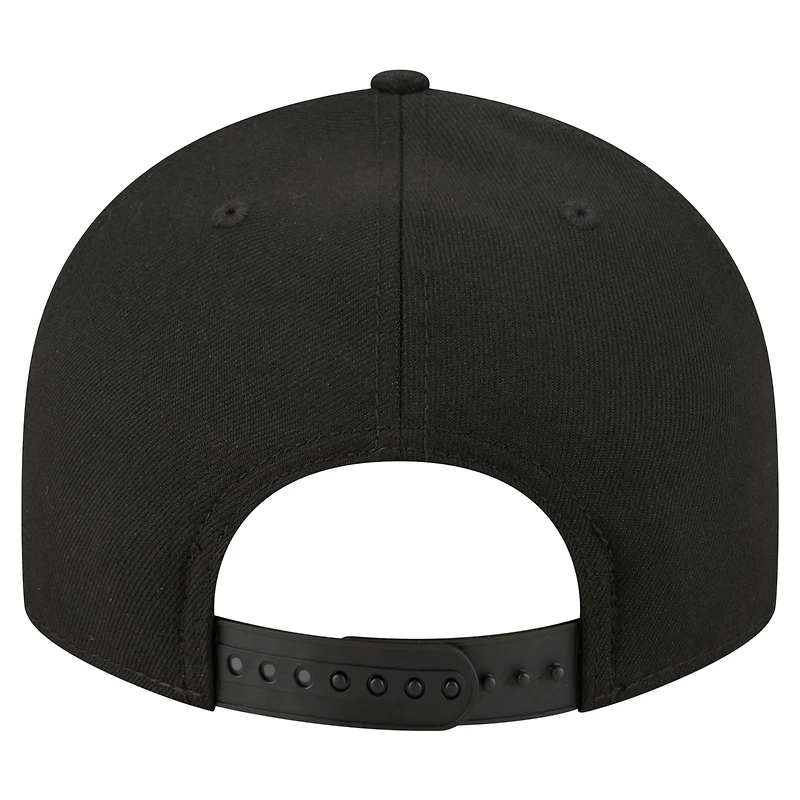 Men's New Era Black William Byron Patriotic Eagle & Flag A-Frame 9FIFTY Snapback Hat
