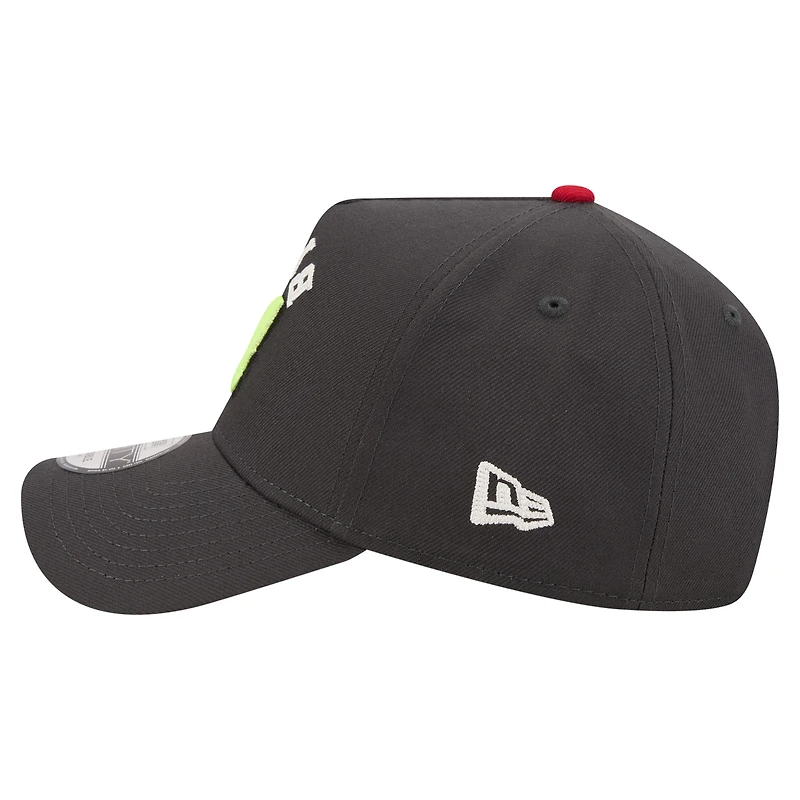 Men's New Era Black William Byron Upside-Down Chain Stitch A-Frame 9FORTY Adjustable Hat