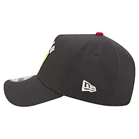 Men's New Era  Black William Byron Upside-Down Chain Stitch A-Frame 9FORTY Adjustable Hat
