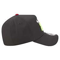 Casquette ajustable New Era William Byron noire pour homme, modèle 9FORTY, à coutures en chaîne inversées.