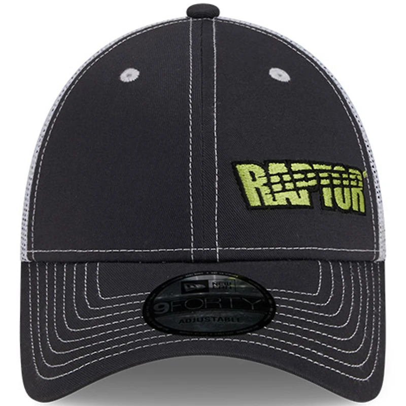 Men's New Era  Graphite/White William Byron Raptor 9FORTY Trucker Adjustable Hat