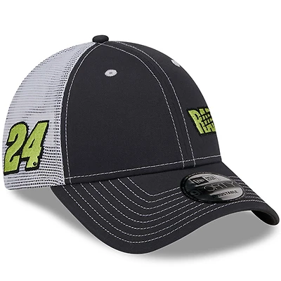 Men's New Era  Graphite/White William Byron Raptor 9FORTY Trucker Adjustable Hat